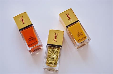 ysl 47 feuille d& 39|YSL Ambre Gingembre 44, YSL Feuille D’ Or 47 & YSL Safran .